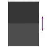 vidaXL Jaluzea cu role opace negru 115x130 cm Lățime material 110,7 cm