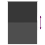 vidaXL Jaluzea cu role opace negru 105x150 cm lățime material 100,7 cm vidaXL Jaluzea cu role opace negru 105x150 cm lățime material 100,7 cm