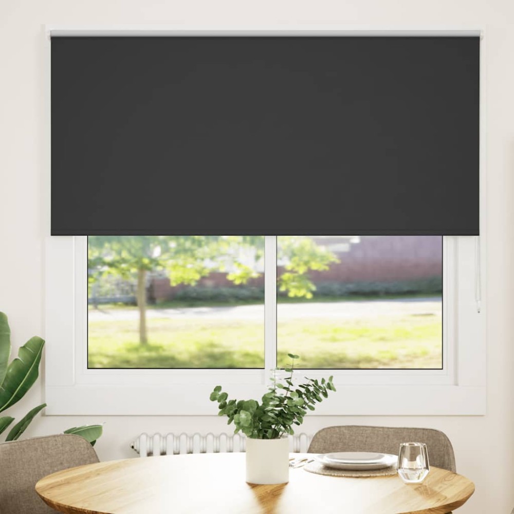 vidaXL Jaluzea cu role opace negru 165x150 cm Lățime material 161,6 cm