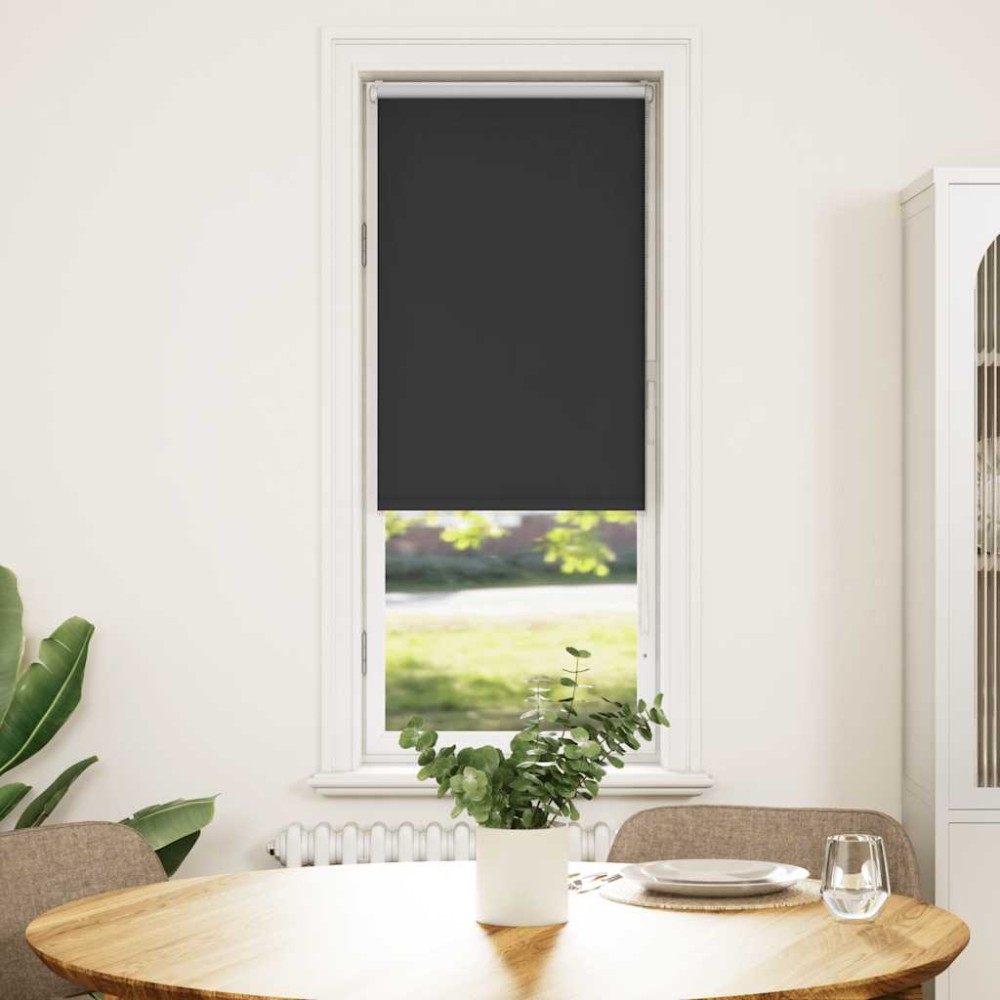 vidaXL Jaluzea cu role opace negru 55x1757 cm lățime material 50,7 cm