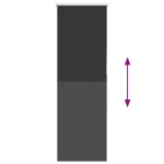 vidaXL Jaluzea cu role opace negru 60x175 cm lățime material 55,7 cm vidaXL Jaluzea cu role opace negru 60x175 cm lățime material 55,7 cm