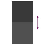 vidaXL Jaluzea cu role opace negru 75x175 cm lățime material 70,7 cm