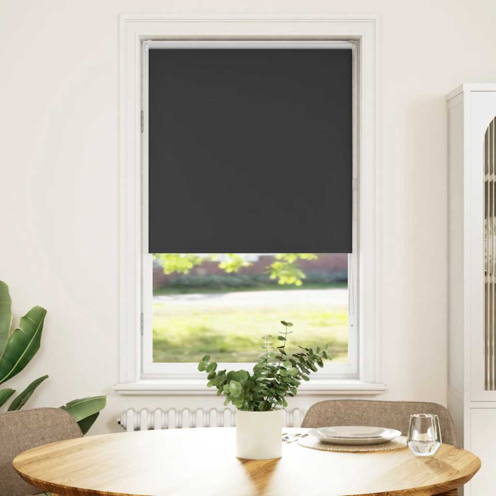 vidaXL Jaluzea cu role opace negru 85x175 cm lățime material 80,7 cm