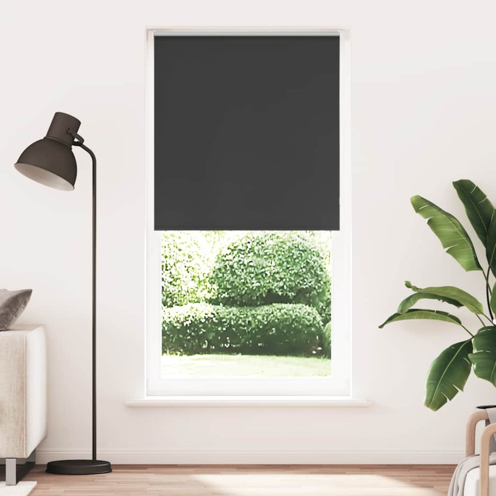 vidaXL Jaluzea cu role opace negru 115x210 cm Lățime material 110,7 cm