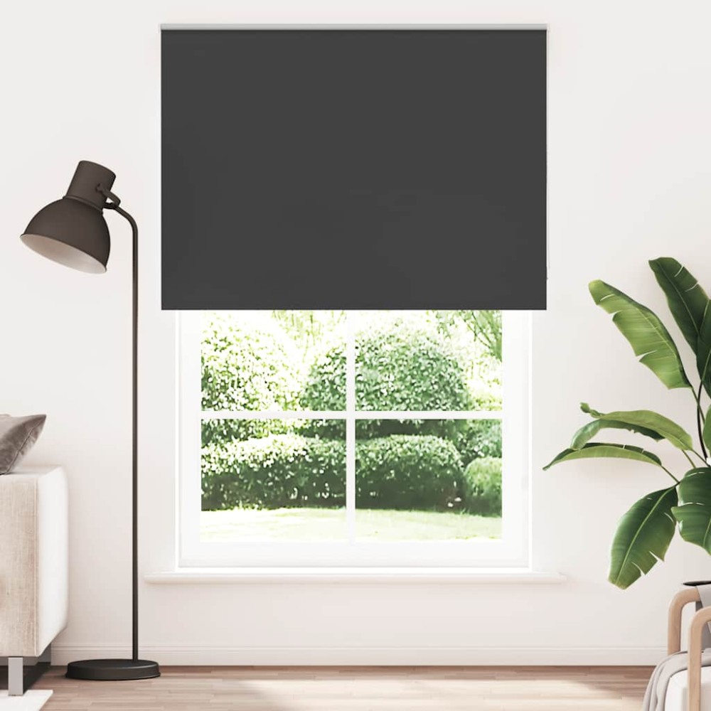 vidaXL Jaluzea cu role opace negru 165x210 cm Lățime material 161,6 cm