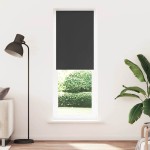 vidaXL Jaluzea cu role opace negru 80x230 cm lățime material 75,7 cm vidaXL Jaluzea cu role opace negru 80x230 cm lățime material 75,7 cm