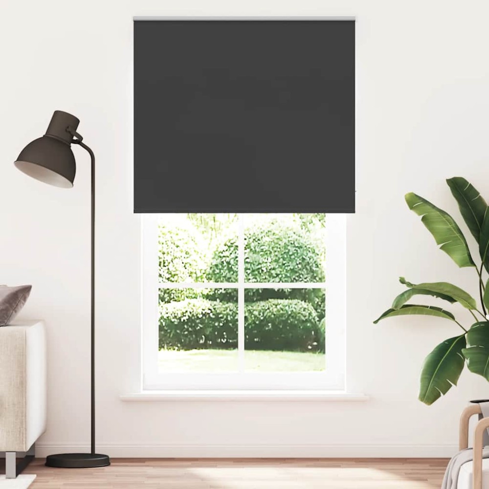 vidaXL Jaluzea cu role opace negru 120x230 cm lățime material 116,6 cm