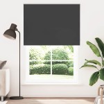 vidaXL Jaluzea cu role opace negru 145x230 cm lățime material 141,6 cm vidaXL Jaluzea cu role opace negru 145x230 cm lățime material 141,6 cm