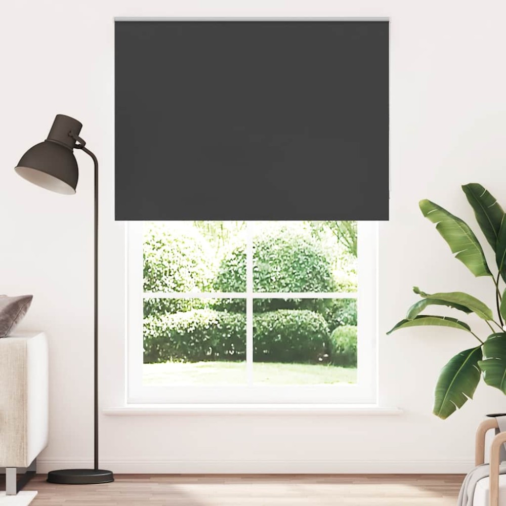 vidaXL Jaluzea cu role opace negru 155x230 cm lățime material 151,6 cm