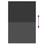 vidaXL Jaluzea cu role opace negru 155x230 cm lățime material 151,6 cm vidaXL Jaluzea cu role opace negru 155x230 cm lățime material 151,6 cm