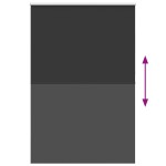 vidaXL Jaluzea cu role opace negru 160x230 cm lățime material 156,6 cm vidaXL Jaluzea cu role opace negru 160x230 cm lățime material 156,6 cm
