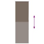 vidaXL Jaluzea cu role opace cafea 50x130 cm lățime țesătură 45,7 cm