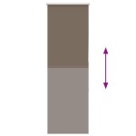 vidaXL Jaluzea cu role opace cafea 60x130 cm lățime țesătură 55,7 cm