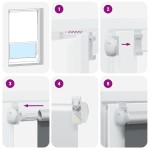 vidaXL Jaluzea cu role opace cafea 70x130 cm lățime material 65,7 cm