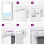 vidaXL Jaluzea cu role opace cafea 115x130 cm lățime țesătură 110,7 cm