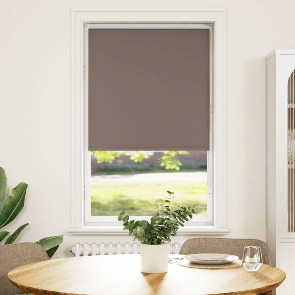 vidaXL Jaluzea cu role opace cafea 80x150 cm lățime țesătură 75,7 cm