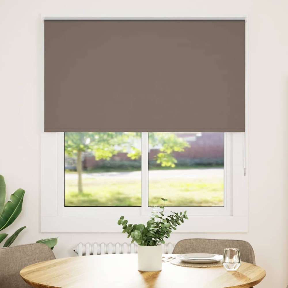 vidaXL Jaluzea cu role opace cafea 125x150 cm lățime material 121,6 cm