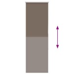 vidaXL Jaluzea cu role opace cafea 45x175 cm lățime țesătură 40,7 cm