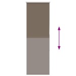 vidaXL Jaluzea cu role opace cafea 50x175 cm lățime țesătură 45,7 cm