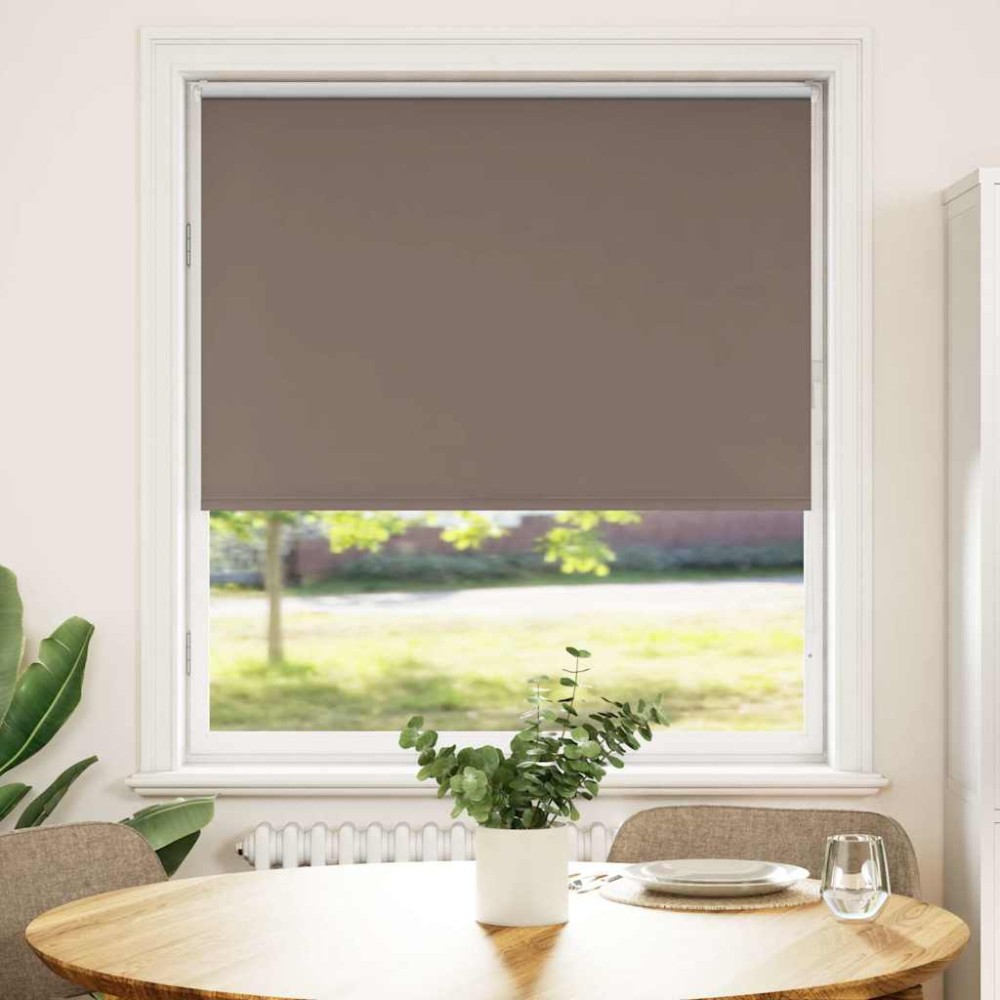 vidaXL Jaluzea cu role opace cafea 100x175 cm lățime țesătură 95,7 cm