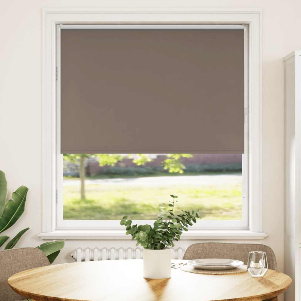 vidaXL Jaluzea cu role opace cafea 115x175 cm lățime țesătură 110,7 cm
