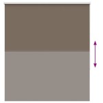 vidaXL Jaluzea cu role opace cafea 130x175 cm lățime material 126,6 cm