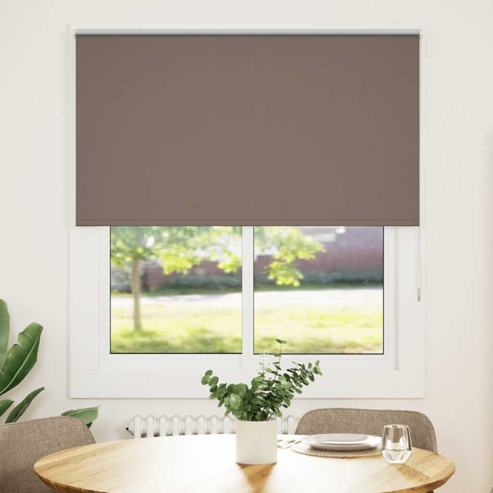 vidaXL Jaluzea cu role opace cafea 140x175 cm lățime material 136,6 cm