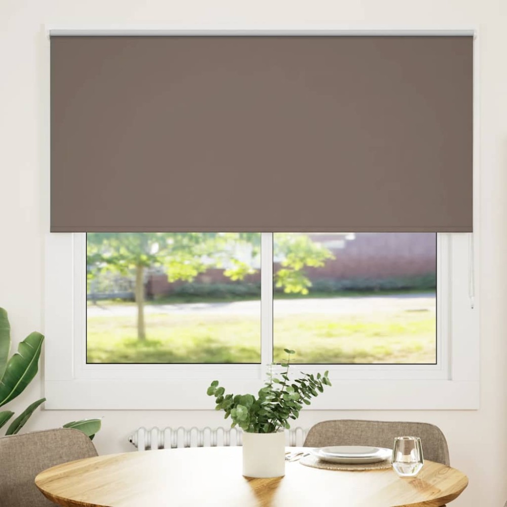 vidaXL Jaluzea cu role opace cafea 155x175 cm lățime material 151,6 cm