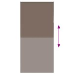 vidaXL Jaluzea cu role opace cafea 110x210 cm lățime material 105,7 cm