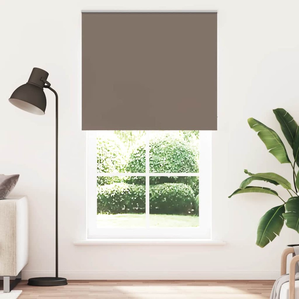 vidaXL Jaluzea cu role opace cafea 135x210 cm lățime țesătură 131,6 cm