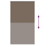 vidaXL Jaluzea cu role opace cafea 140x210 cm lățime material 136,6 cm