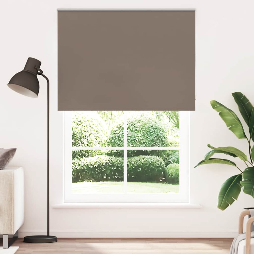vidaXL Jaluzea cu role opace cafea 145x210 cm lățime materială 141,6 cm