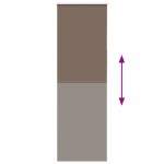 vidaXL Jaluzea cu role opace cafea 70x230 cm lățime material 65,7 cm