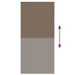 vidaXL Jaluzea cu role opace cafea 110x230 cm lățime material 105,7 cm