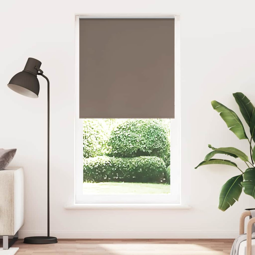 vidaXL Jaluzea cu role opace cafea 115x230 cm lățime țesătură 110,7 cm