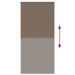 vidaXL Jaluzea cu role opace cafea 115x230 cm lățime țesătură 110,7 cm