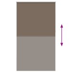 vidaXL Jaluzea cu role opace cafea 125x230 cm lățime material 121,6 cm
