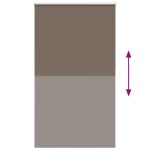 vidaXL Jaluzea cu role opace cafea 135x230 cm lățime țesătură 131,6 cm