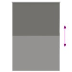 vidaXL Jaluzea cu rolă opaca gri 105x130 cm Latime material 100,7 cm