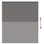 vidaXL Jaluzea cu role opace gri 125x130 cm lățime material 121,6 cm