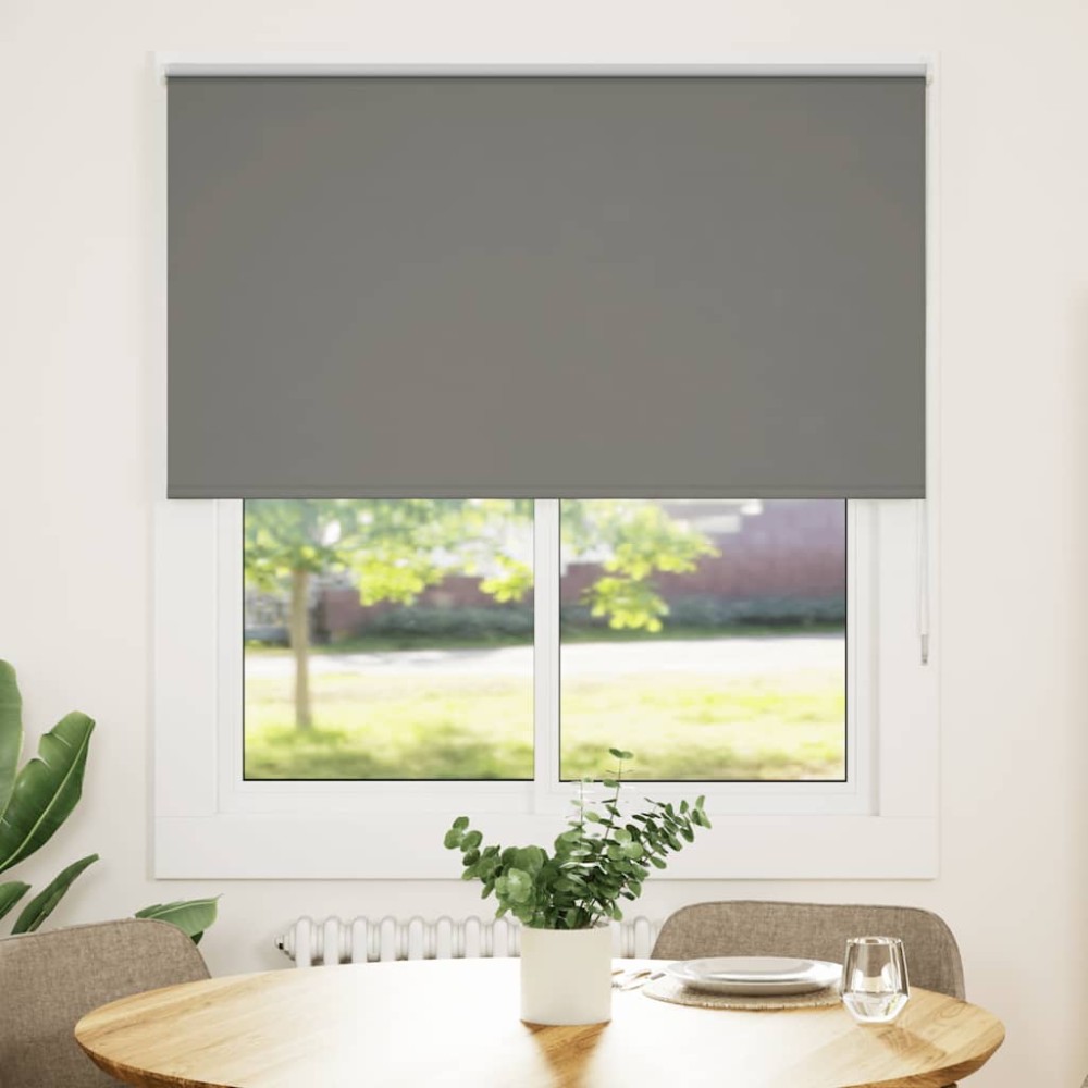 vidaXL Jaluzea cu rolă opaca gri 135x130 cm Latime material 131,6 cm