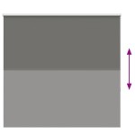 vidaXL Jaluzea cu role opace gri 155x130 cm Lățime material 151,6 cm vidaXL Jaluzea cu role opace gri 155x130 cm Lățime material 151,6 cm