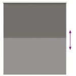 vidaXL Jaluzea cu role opace gri 130x150 cm lățime material 126,6 cm