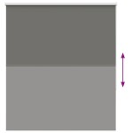 vidaXL Jaluzea cu role opace gri 130x175 cm lățime material 126,6 cm