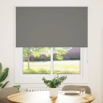 vidaXL Jaluzea cu rolă opaca gri 135x175 cm Latime material 131,6 cm