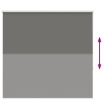 vidaXL Jaluzea cu role opace gri 160x175 cm lățime material 156,6 cm vidaXL Jaluzea cu role opace gri 160x175 cm lățime material 156,6 cm