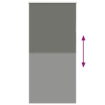 vidaXL Jaluzea cu role opace gri 105x210 cm lățime material 100,7 cm vidaXL Jaluzea cu role opace gri 105x210 cm lățime material 100,7 cm