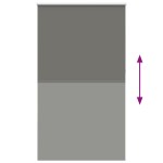 vidaXL Jaluzea cu role opace gri 130x210 cm lățime material 126,6 cm