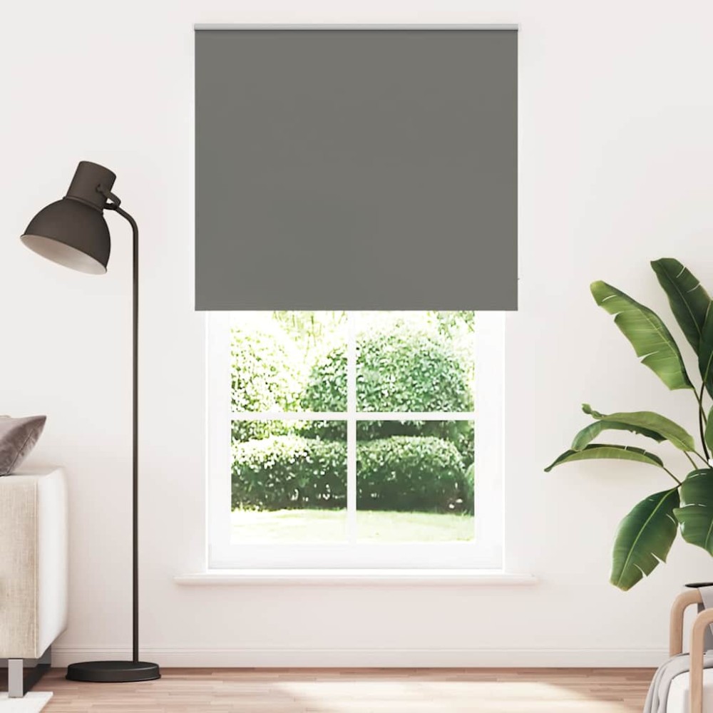 vidaXL Jaluzea cu rolă opaca gri 135x210 cm Latime material 131,6 cm