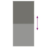 vidaXL Jaluzea cu role opace gri 95x230 cm Lățime material 90,7 cm